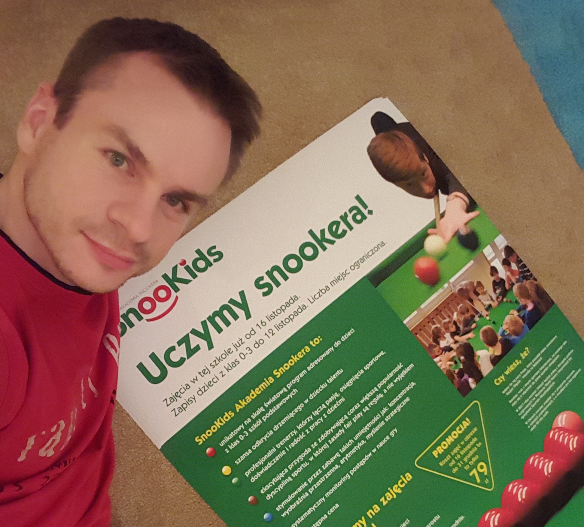 Początki SnooKids Akademii Snookera i promocja zajęć w szkołach.